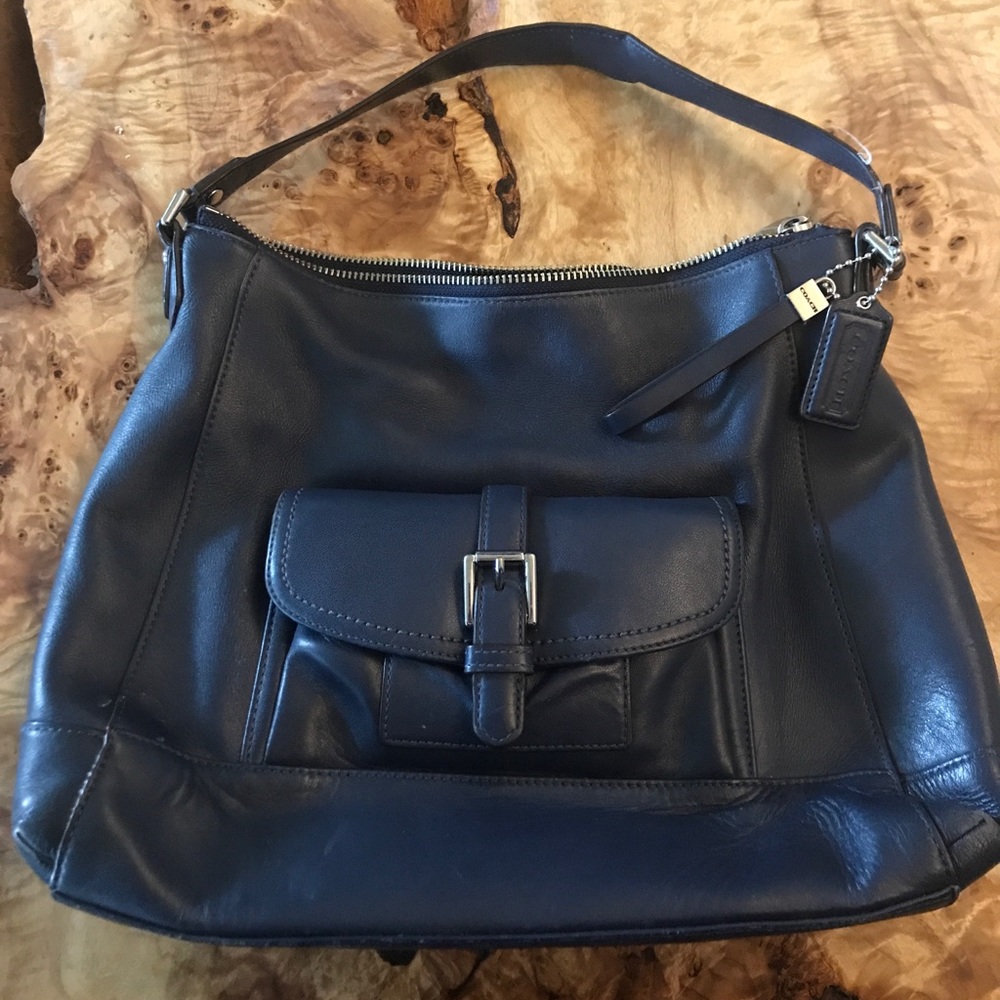 Navy blue Coach handbag